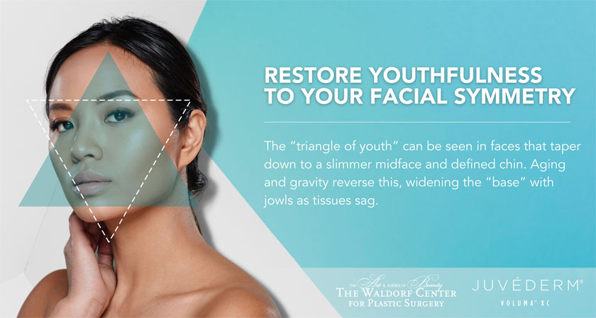 See how Juvederm® is used at Portland's Waldorf Center to restore and maintain the 'triangle of youth.'